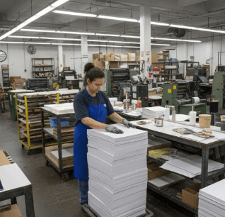 Challenge paper cutter in a print shop environment