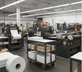 Challenge paper drill in a print shop environment
